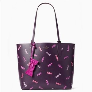 🍬 Kate Spade Candy Shop Lg Reversible Tote⭐️ NWT